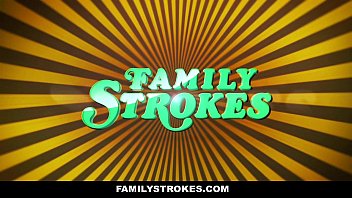 FamilyStrokes - Hot Milf (Alice Chambers) Sucks Off Step-Son