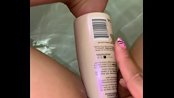 sexy horny wet lonely asian used bottle instead of toy