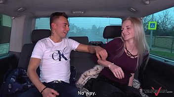 blondie missed train and accept help from stranger in van where fucked hard