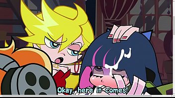 panty and stocking blowjob