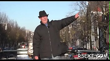 Aged dude takes a journey to visit the amsterdam prostitutes