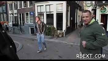 Slutty dude has some sexy fun with the amsterdam prostitutes