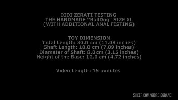 Didi Zerati Testing The Handmade Balldog Size XL (With Additional Anal Fisting) TWT141