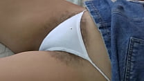 Several scenes - My friend's stepmother showing how her hairs come out from between her panties